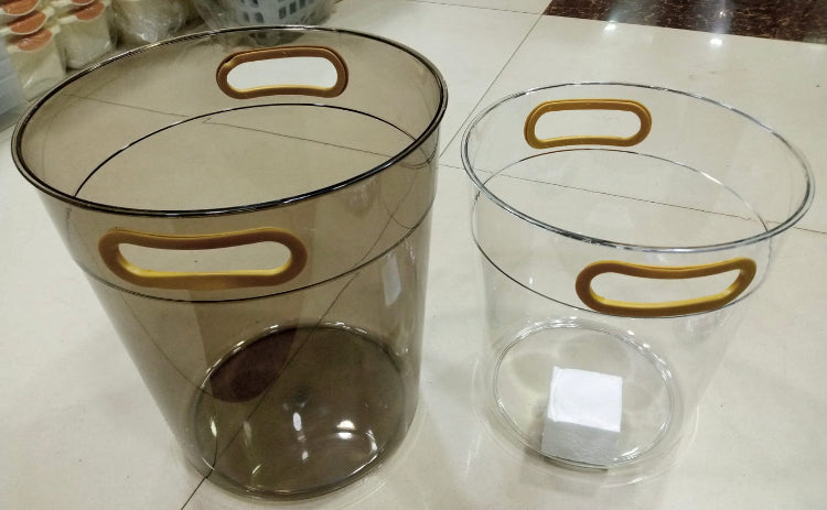 Acrylic Waste Paper Bin, Acrylic Office Dustbin, Kitchen Bathroom Trash Collector, Household Trash Solution, Room New Style Dustbin Acrylic Waste Paper Bin, Acrylic Office Dustbin, Kitchen Bathroom Trash Collector, Household Trash Solution, Room New Style Dustbin